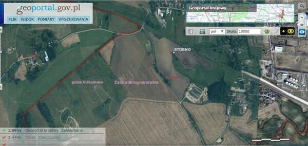 Działka 12500 m2 w KOŁBASKOWO