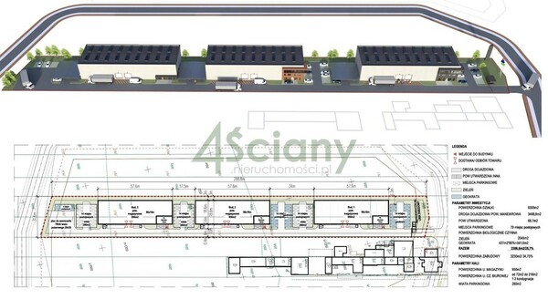 Działka 10688 m2 w ŁOMIANKI
