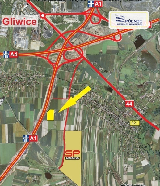 Działka 35872 m2 w GLIWICE
