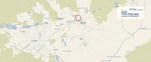 Działka 58825 m2 w TRZCIANKA