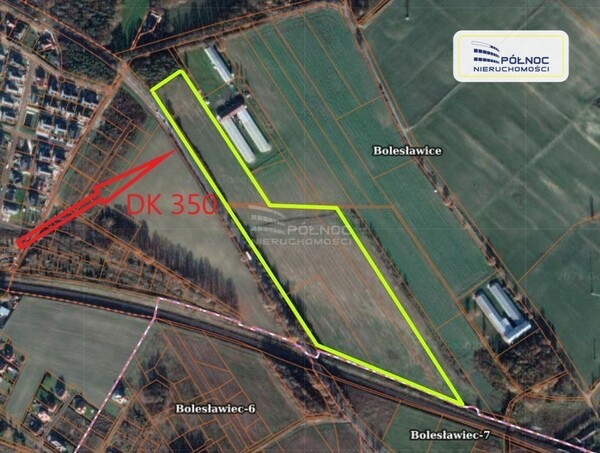 Działka 74300 m2 w BOLESŁAWIEC