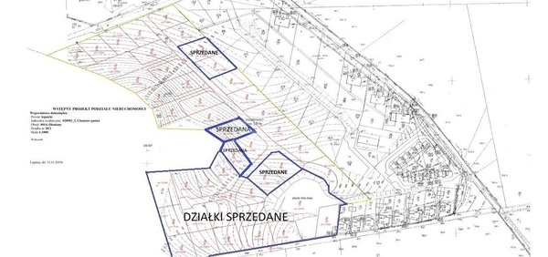 Działka 1819 m2 w CHOJNÓW