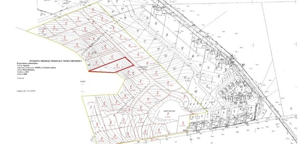 Działka 1819 m2 w CHOJNÓW