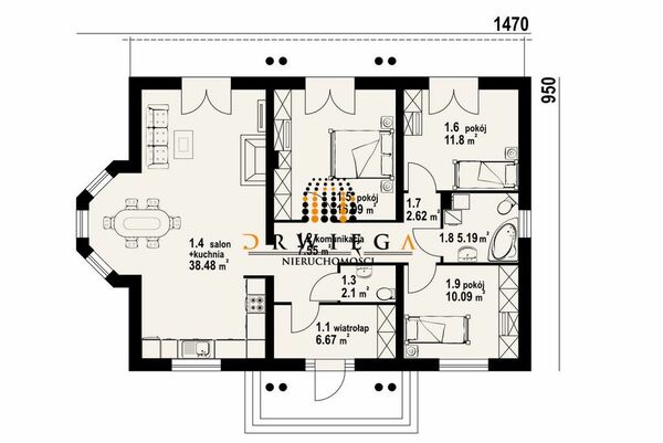 Działka 1043 m2 w GORZÓW WIELKOPOLSKI