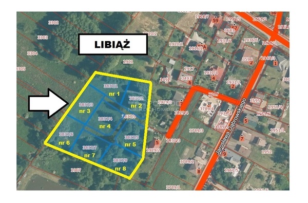 Działka 9370 m2 w LIBIĄŻ
