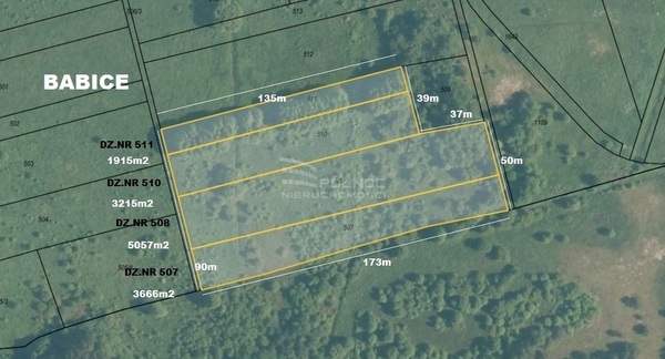 Działka 13900 m2 w BABICE
