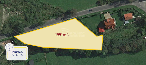 Działka 1991 m2 w BRENNA