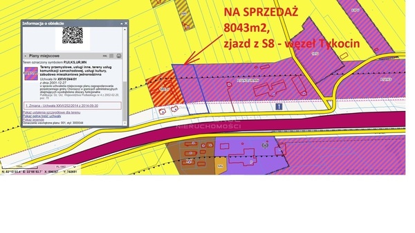 Działka 8043 m2 w CHOROSZCZ