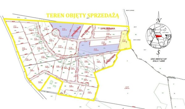 Działka 3000 m2 w STARE JUCHY