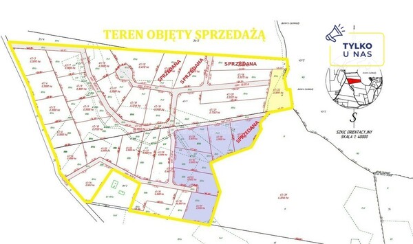 Działka 3000 m2 w STARE JUCHY