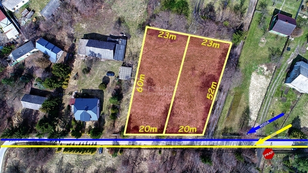 Działka 1167 m2 w ŻARKI