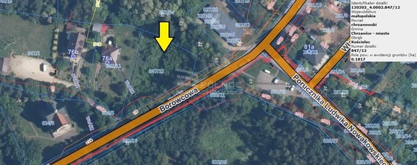 Działka 1817 m2 w CHRZANÓW