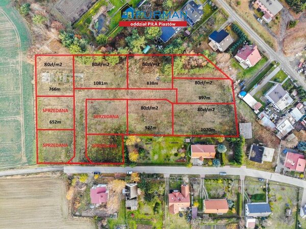 Działka 900 m2 w Stara Łubianka