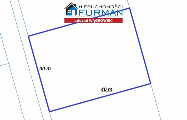 Działka 1201 m2 w Przysieka