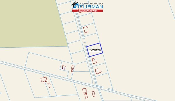 Działka 1201 m2 w Przysieka