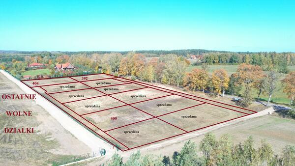 Działka 1020 m2 w giżycki