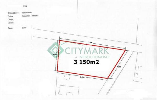 Działka 3150 m2 w piaseczyński