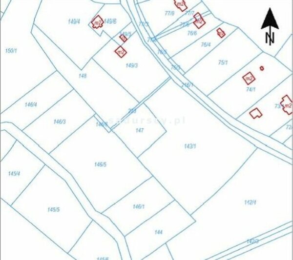 Działka 2050 m2 w Korzkiew