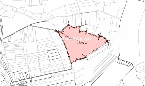 Działka 143700 m2 w Przeginia Narodowa