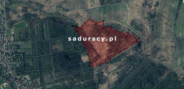 Działka 143700 m2 w Przeginia Narodowa