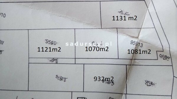 Działka 932 m2 w Michałowice