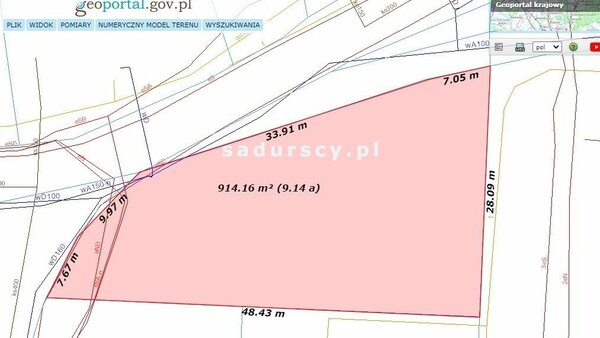 Działka 916 m2 w Kraków