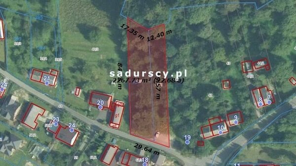 Działka 2279 m2 w Kleszczów