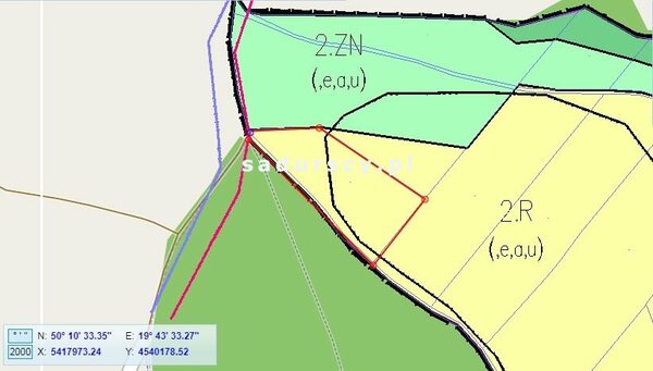 Działka 5760 m2 w Będkowice
