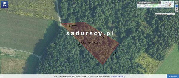 Działka 5760 m2 w Będkowice