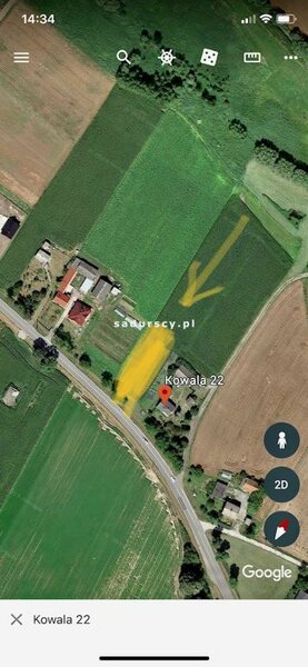 Działka 1500 m2 w Kowala