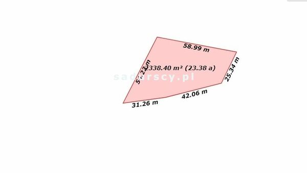 Działka 2300 m2 w Borzęta