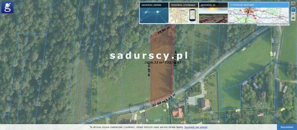 Działka 3200 m2 w Siepraw