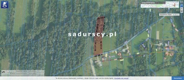 Działka 3200 m2 w Siepraw