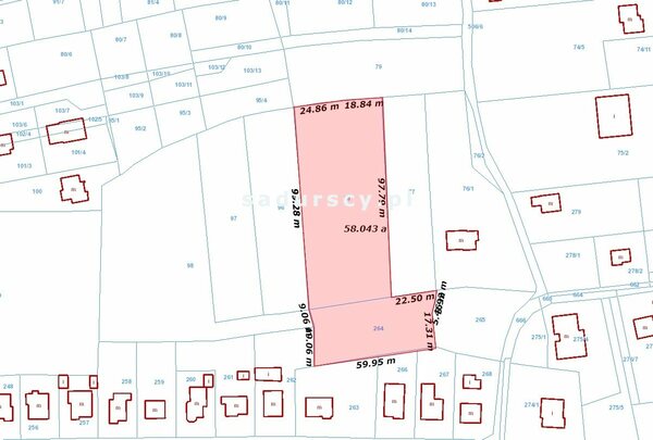 Działka 5743 m2 w Kraków