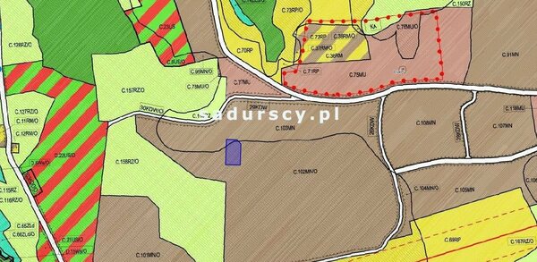 Działka 1403 m2 w Ochojno