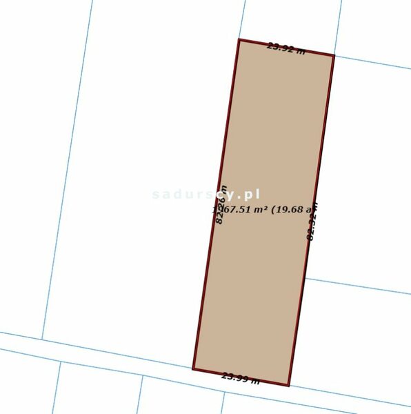 Działka 1900 m2 w DAMICE