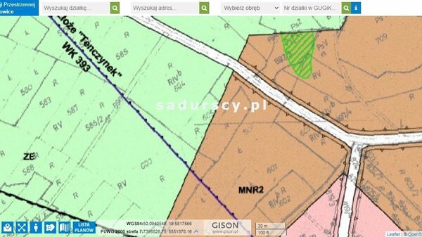 Działka 2013 m2 w Rudno