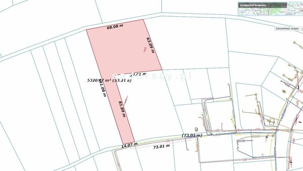 Działka 5292 m2 w Kornatka