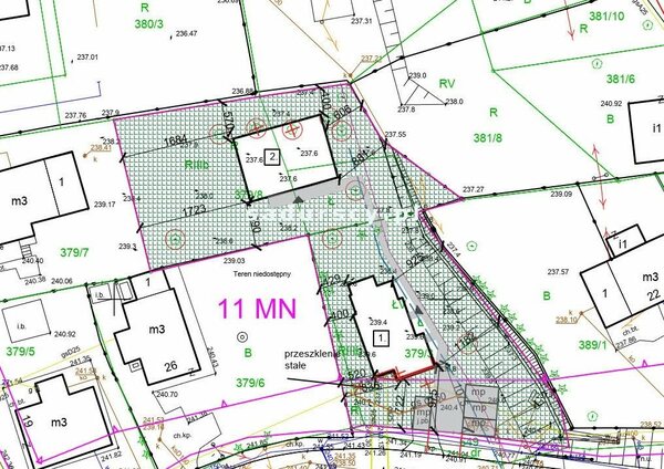 Działka 1755 m2 w Kraków