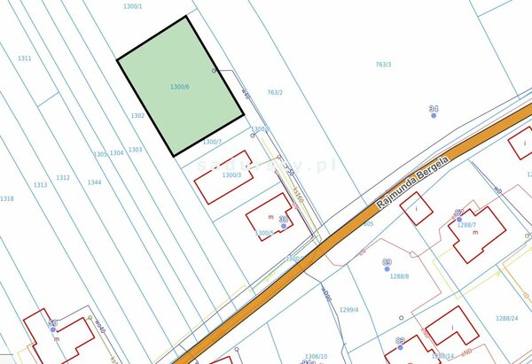 Działka 766 m2 w Myślenice